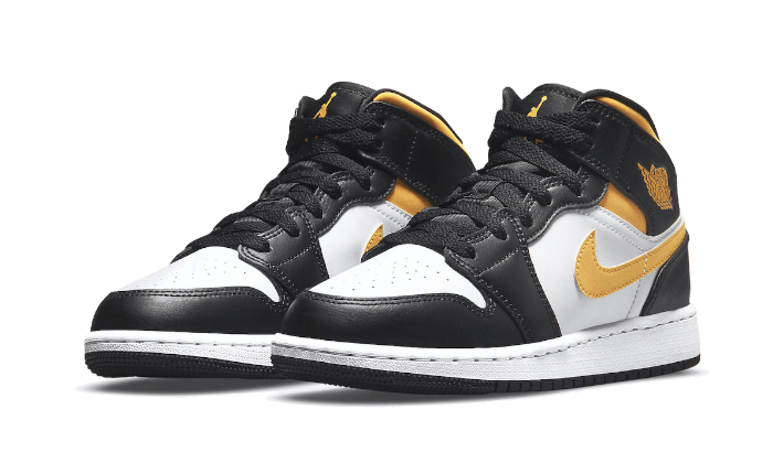 Air Jordan 1 Mid White Pollen Black - הסניקרס שכולן מדברות עליהם! AIR JORDAN | ShoeSale