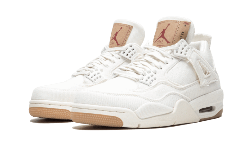 Air Jordan 4 Retro Levi's White - הסניקרס שיביאו את הסטייל שלך לגבהים חדשים! AIR JORDAN | ShoeSale