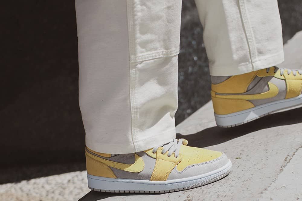 Air Jordan 1 Mid Mixed Textures Yellow – הסניקרס שיביאו לך סטייל AIR JORDAN | ShoeSale