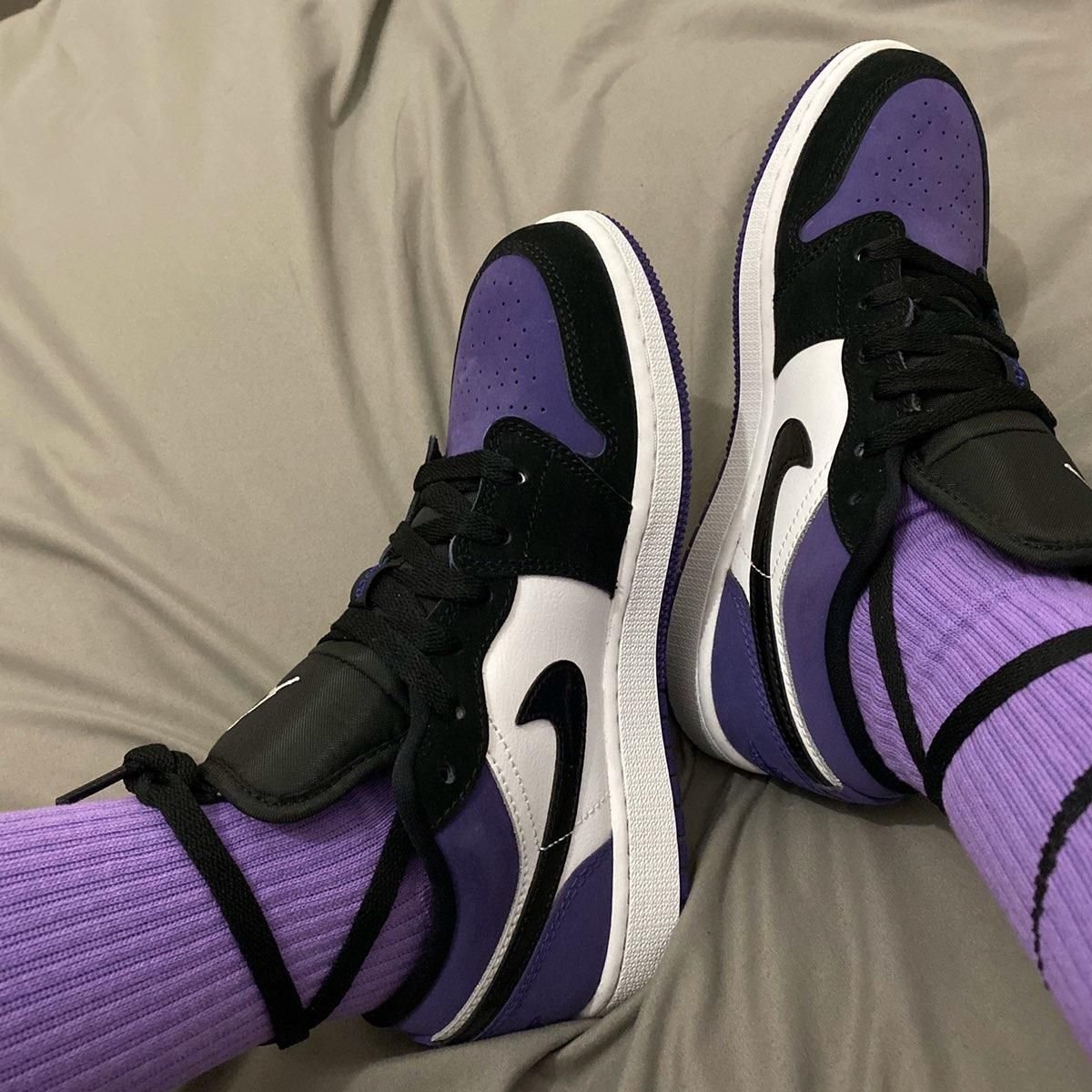 Air Jordan 1 Low Court Purple Black – הסטייל שכולם מדברים עליו! AIR JORDAN | ShoeSale
