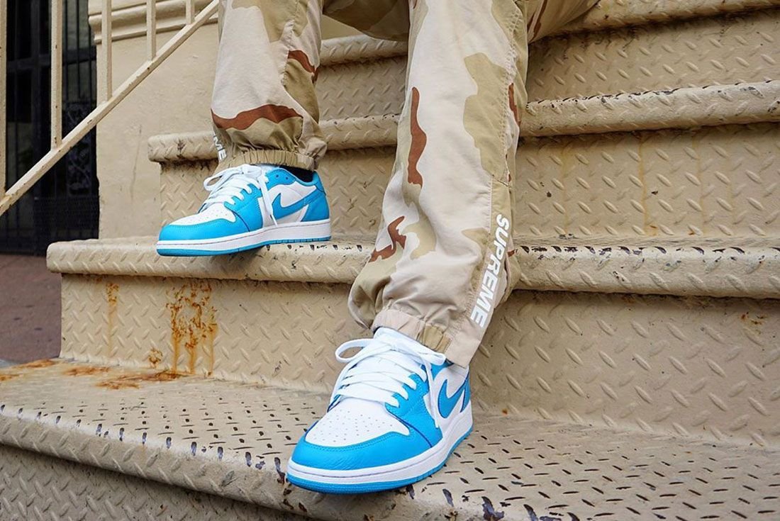 Air Jordan 1 Low UNC - הסניקרס שמשלבות אופנה וסטייל הדגמים החמים | ShoeSale