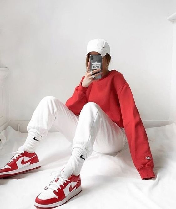 Air Jordan 1 Low Gym Red White - הקו החדש של אופנת הנעליים! AIR JORDAN | ShoeSale