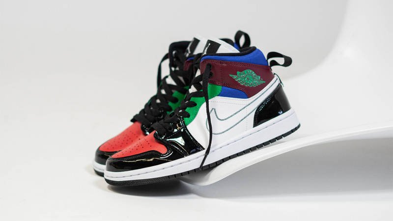 Air Jordan 1 Mid Se White Multi Color - הסניקרס שיביאו לך את הסטייל AIR JORDAN | ShoeSale