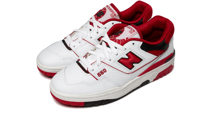 New Balance 550 White Red - שדרגו את הסטייל שלכם! NEW BALANCE | ShoeSale