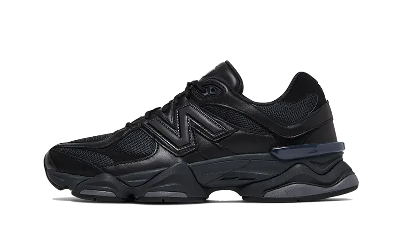 New Balance 9060 Triple Black Leather - טרנד שלא מפסיק לבעוט NEW BALANCE | ShoeSale