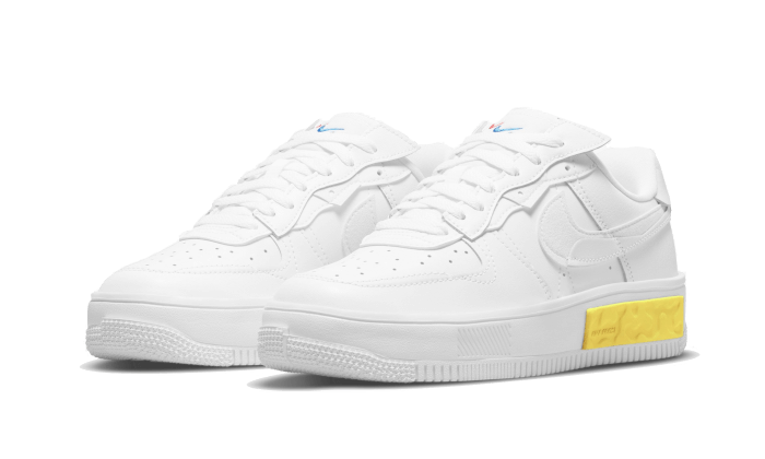 נעלי Air Force 1 Low Fontanka White Yellow - טרנד אופנה חם! NIKE | ShoeSale