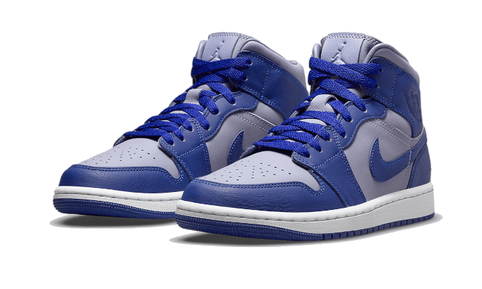 Air Jordan 1 Mid Se Iron Purple Deep Royal - הסניקרס שמשדרים סטייל AIR JORDAN | ShoeSale