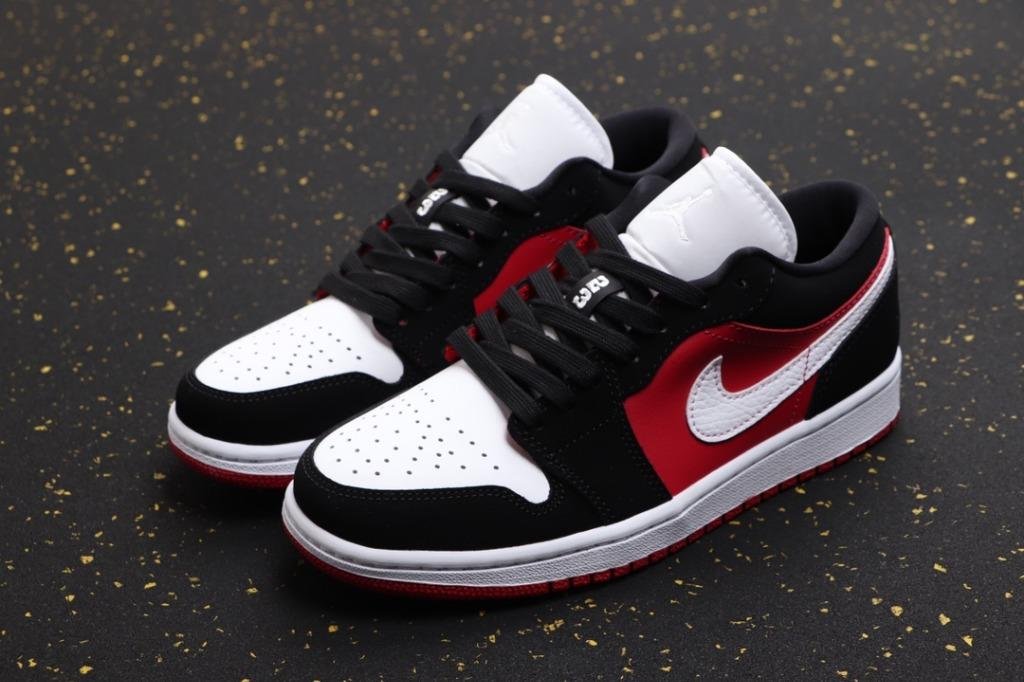 Air Jordan 1 Low Black White Gym Red – שדרגו את הסטייל שלכם AIR JORDAN | ShoeSale