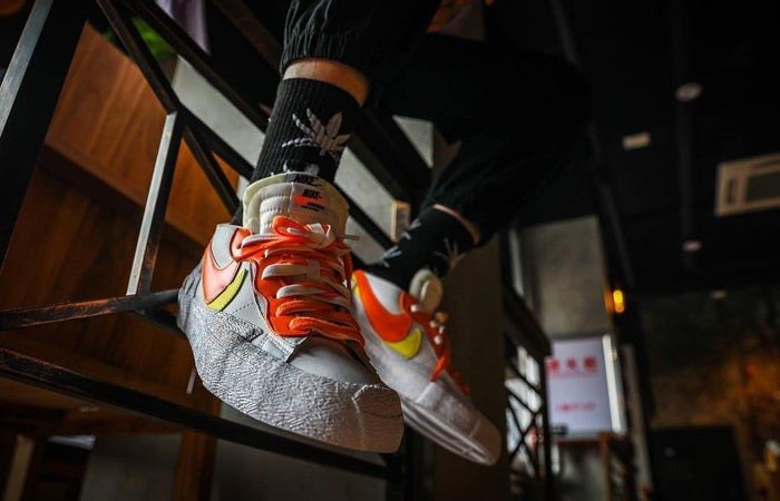 Blazer Low Sacai White Magma Orange – הטרנד החם של העונה! NIKE | ShoeSale