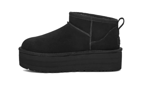 הנעלי האג פלטפורמה Ugg Classic Ultra Mini Platform Black – הכניסו סטייל למלתחה שלכם! UGG | ShoeSale